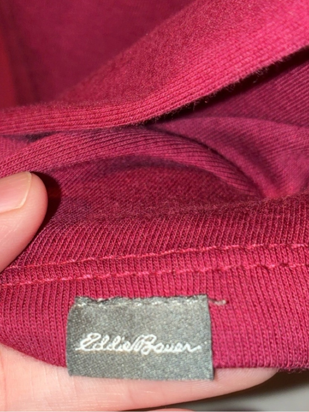NWT Eddie Bauer Ruby Heather Long Sleeve Tee Large - Picture 3 of 6